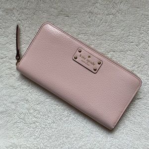 Kate Spade Neda Wellesley Leather Zip Wallet Blush